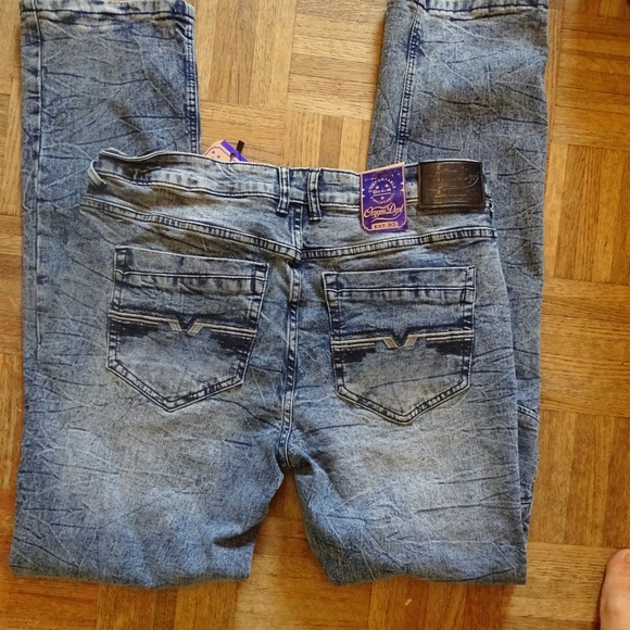 NWT OXYGEN DENIIUM JEANS SZIE 34 STYLE :JM40-1332 BLUE ACID COMBO - Picture 4 of 4